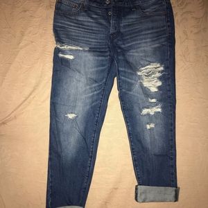 Ripped Boyfriend Jeans